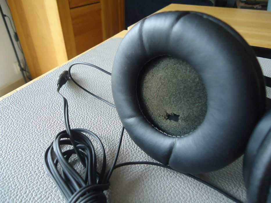 słuchawki nauszne JVC na dużą głowę plus długi kabel