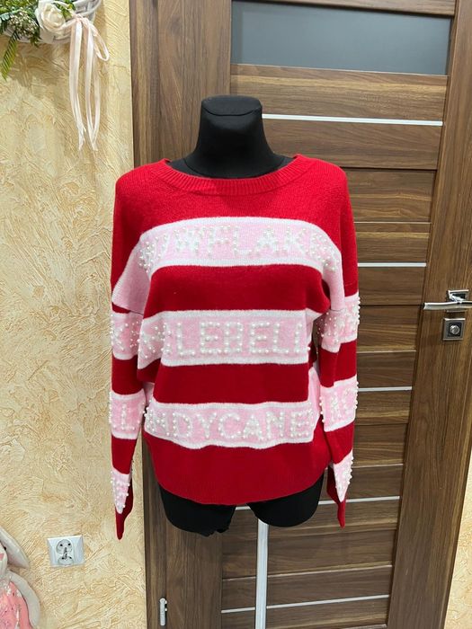 Nowy sweter świąteczny perełki damski L Mohito