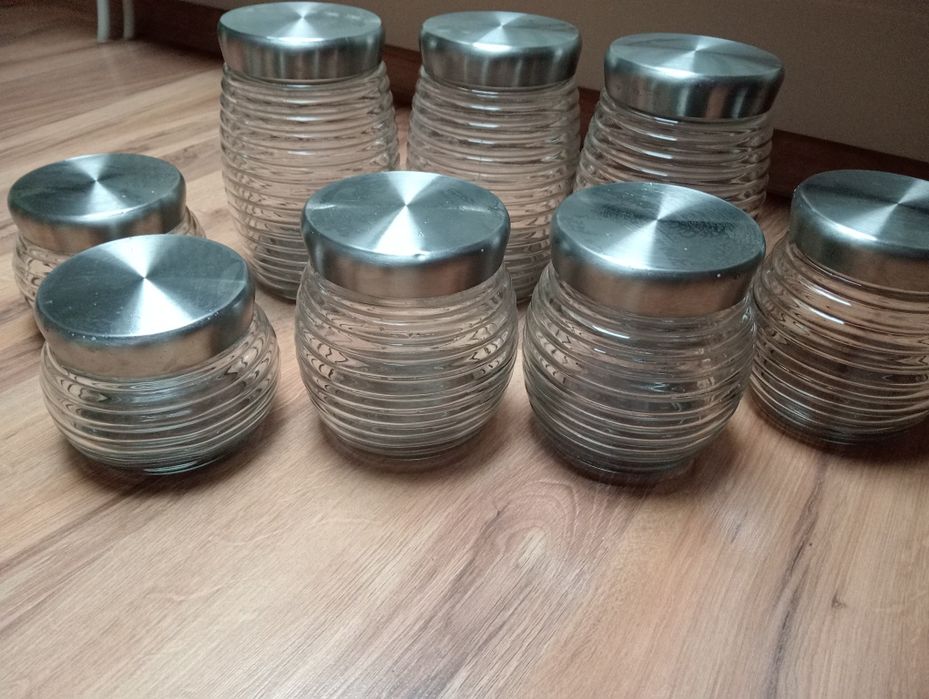 Zestaw pojemników ze szkła