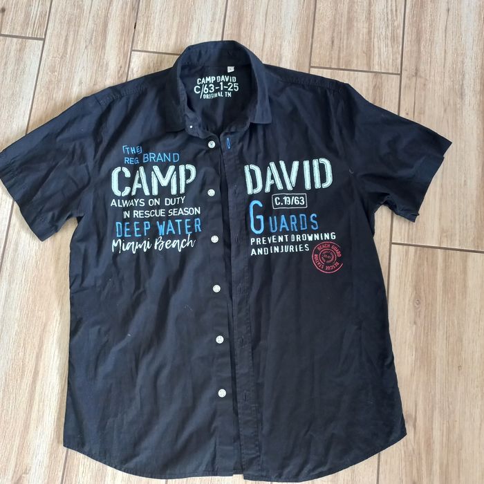 Camp David-czarna  koszulka 'L