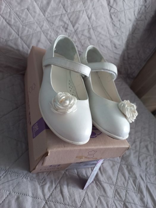 Lasocki lakierki, baleriny, biale, komunia, wesele 36