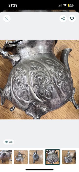 Conjunto Bule de chá marroquino antigo