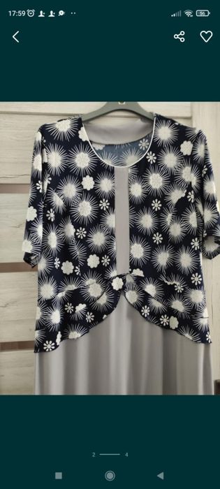 Elegancka sukienka rozmiar 4XL