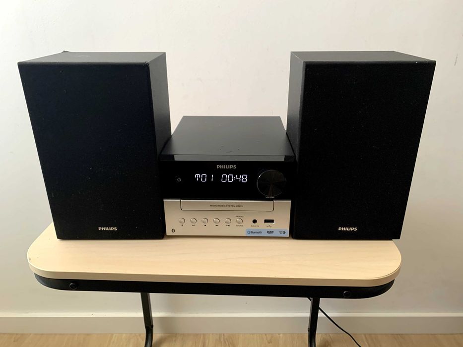 Sistema Micro Hi-Fi Philips TAM3205/12 com Bluetooth, CD, USB e Rádio FM