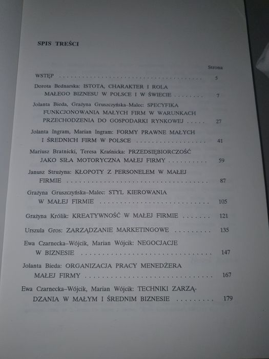 Zarządzanie małą firmą