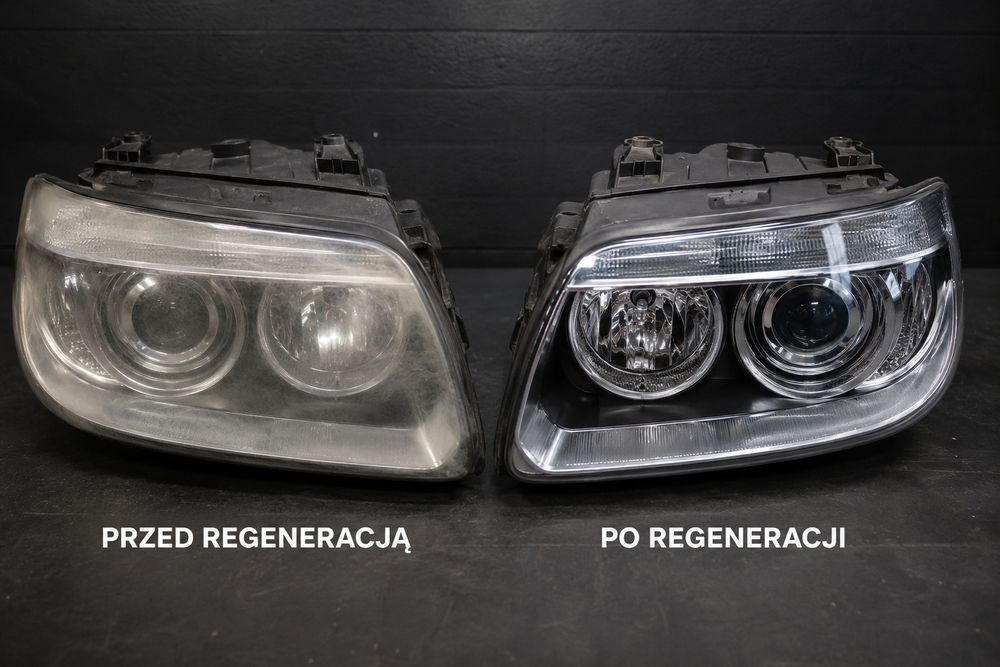Regeneracja reflektorów Polerowanie lamp