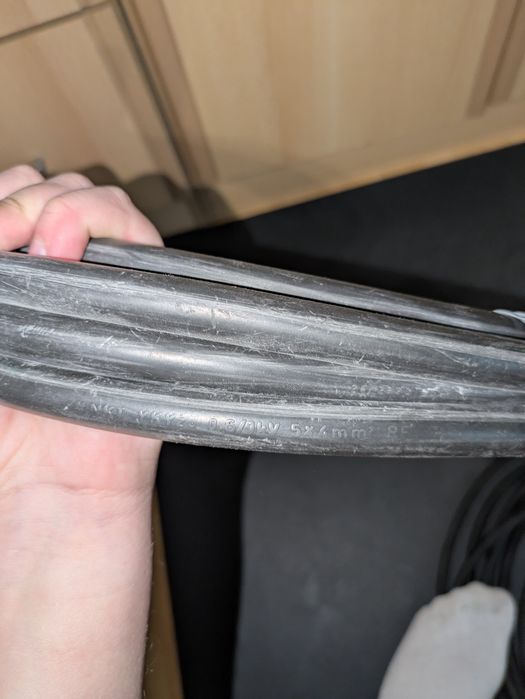 Kabel YKY 5x4 mm² NKT – ok. 6 m – przewód ziemny / siłowy