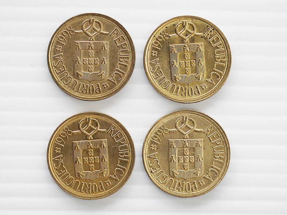 Lote de 4 Moedas 1 Escudo 1998
