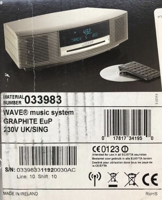 Bose Wave (Radio/AUX/CD/Alarm Clock)64729417460226124