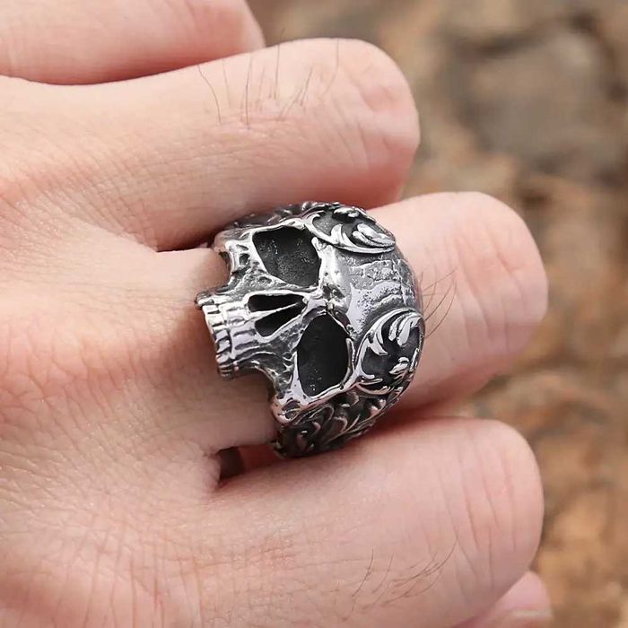 Сталевий перстень кільце чоловіче CAESAR печатка з нержавіючої сталі