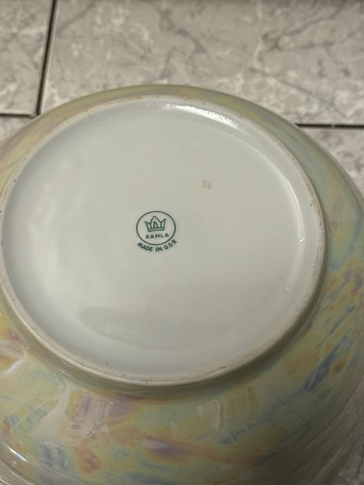 Вінтажна порцелянова супниця Мадонна виробництва ГДР/ НДР з сюжетом