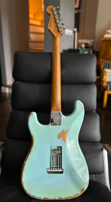 Fender Stratocaster Roasted Maple | Fat '50s | Nitro Relic | Seafoam Green | 3,34 kg