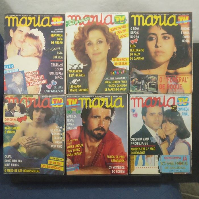 42 revistas MARIA, anos 80 (ll)