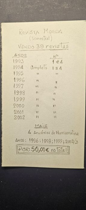 Revista moeda + anuário