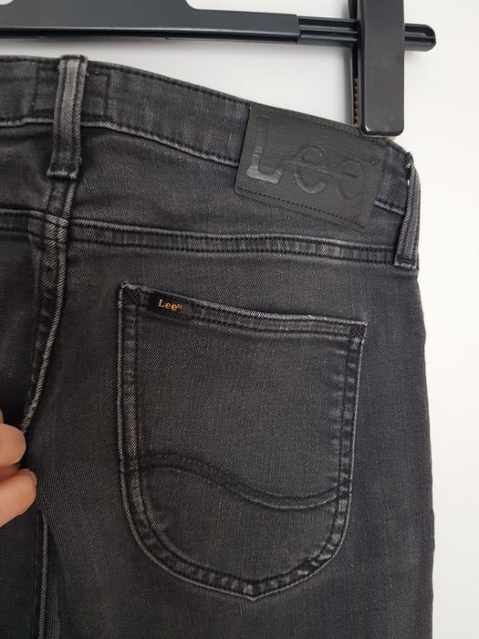 Lee męskie jeansy S W30 L32 oryginalne czarne uniwersalne basic