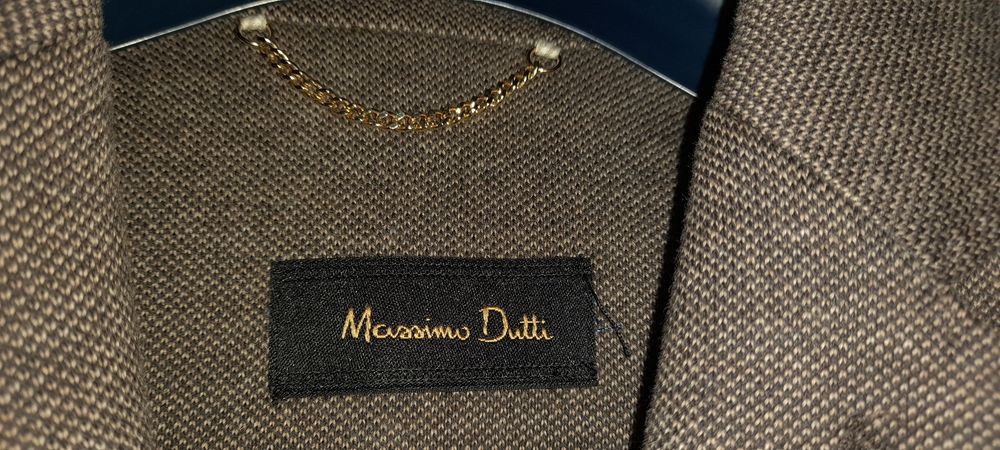 Blazer em fazenda castanho da Mássimo Dutti