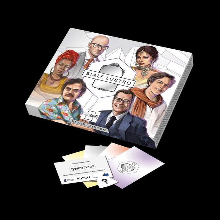Gra Białe Lustro - detektywistyczny domowy escape room na wiele godzin