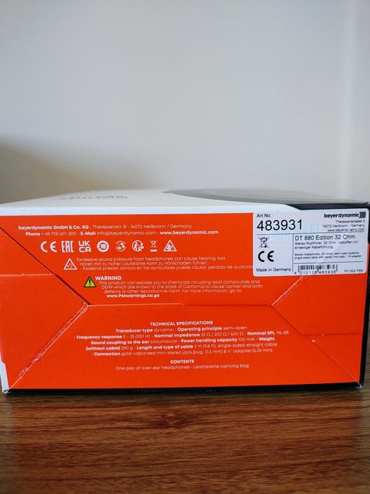 Beyerdynamic DT 880 Edition 32 Ohm GWARANCJA