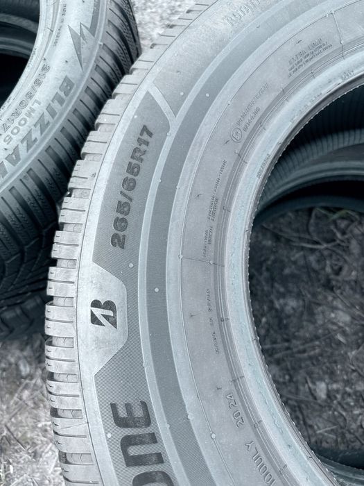 265 65 17 Bridgestone Blizzak 6 80% 2024 Шини Зима