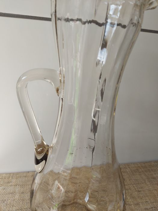 Dzbanek szklany vintage 37cm wys
