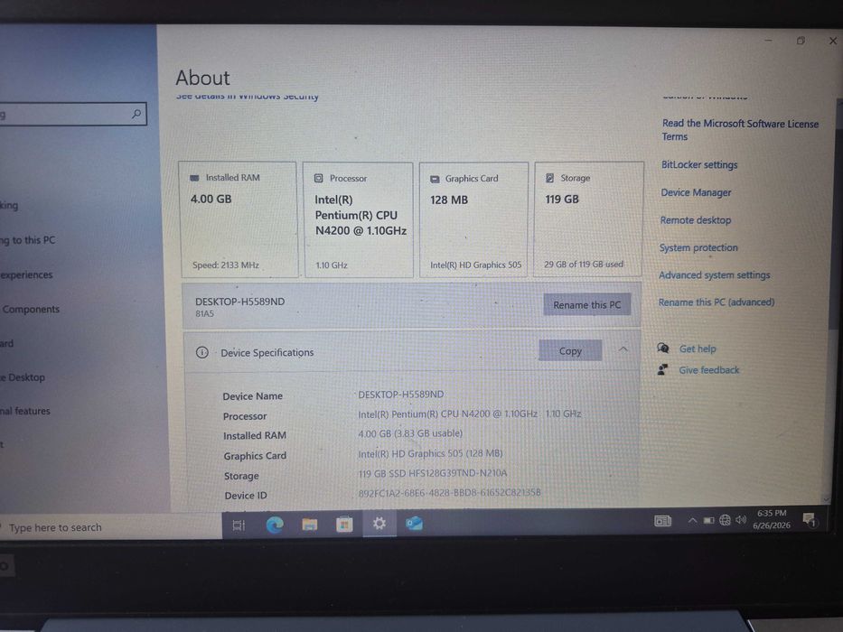 Ноутбук Lenovo ideapad