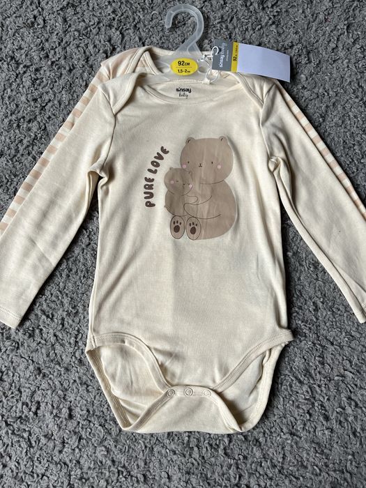 Набір боді 2 шт. бодики Sinsay 92 р. Новий з бірками. 100% бавовна