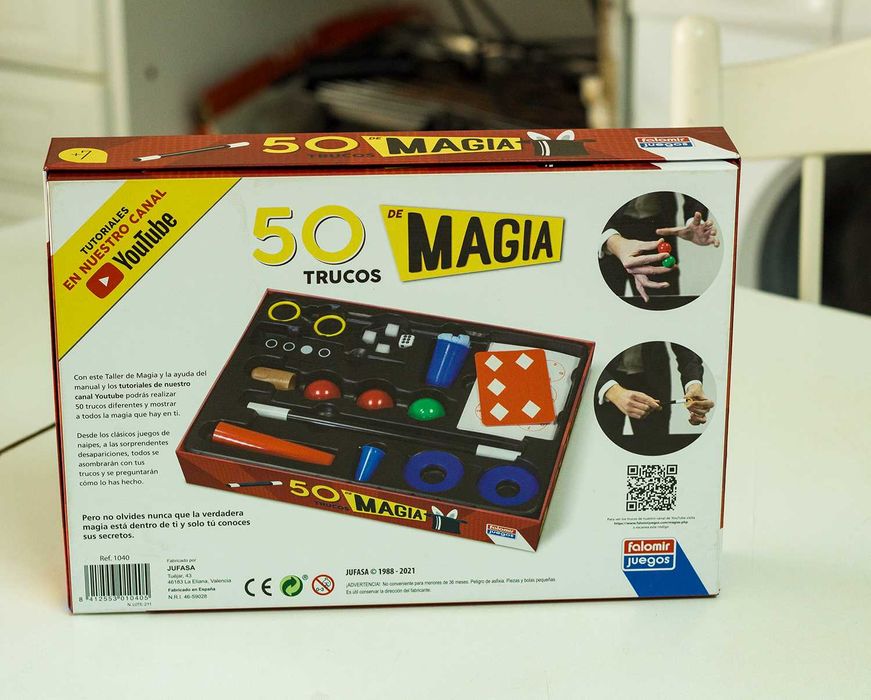 Jogo de truques de magia – 50 truques – 25 Com vídeos tutoriais