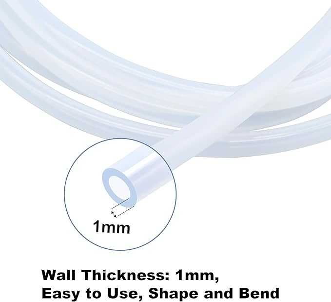 Przezroczysty wąż silikonowy spożywczy 6x8 mm – 4 metry