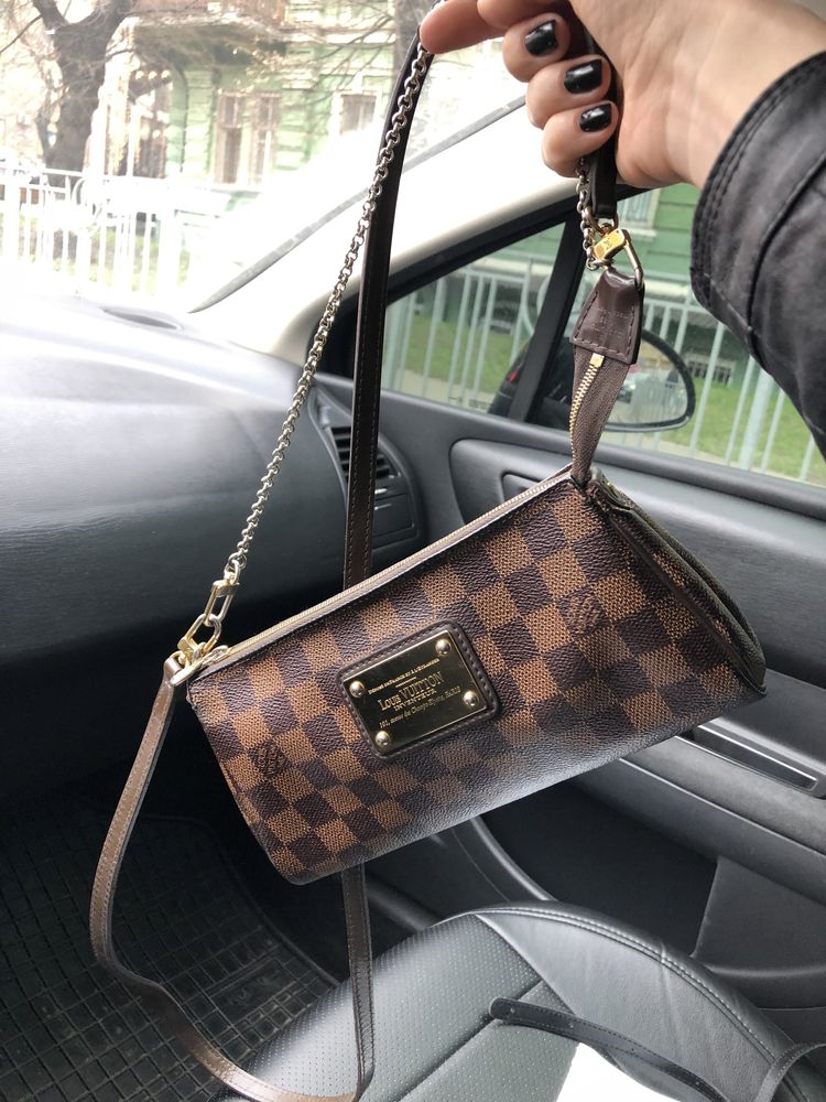 Louis Vuitton Damier Ebene Pochette Eva Crossbody 860809