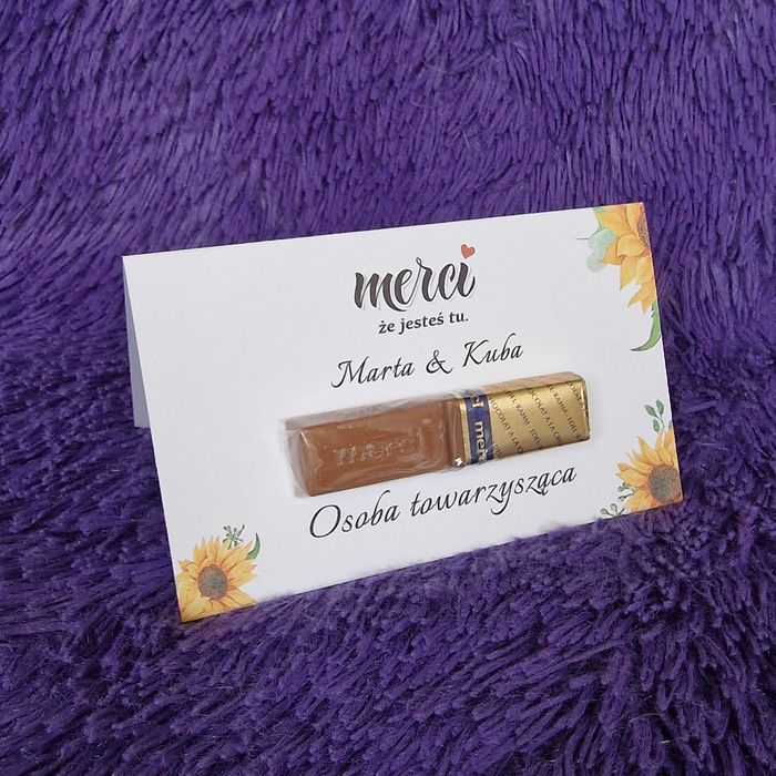 Podziękowanie dla gości - Winietka Merci
