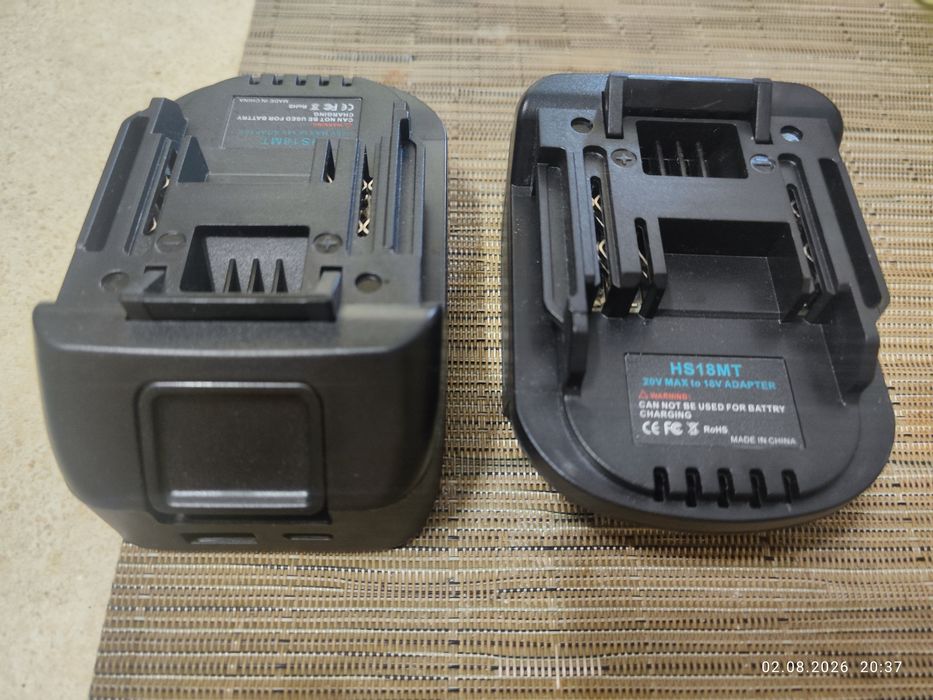 Адаптер HS18MT з  Type-C USB QC 3.0 для батарей Einhell