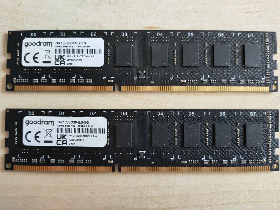 Pamięć RAM 2 x 8 gb DDR3 16 gb
