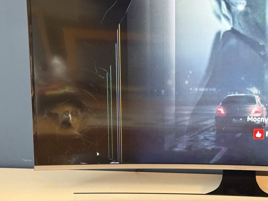 Telewizor Samsung 49" UHD Smart TV z zakrzywionym ekranem USZKODZONY