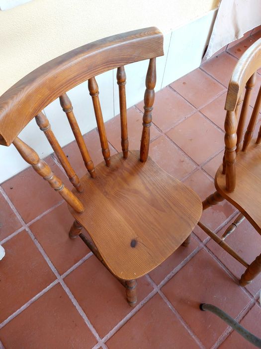 Cadeiras madeira conjunto 6