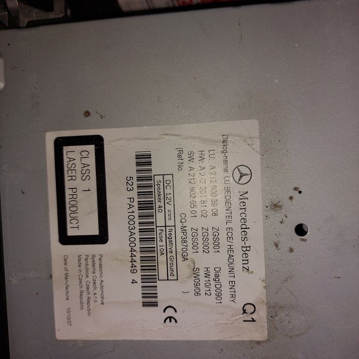 Mercedes Radio Nawigacji  W212