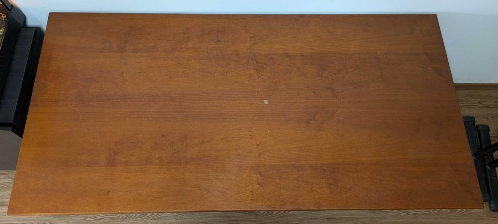 Secretária de madeira de escritório, com gaveta extraível para teclado