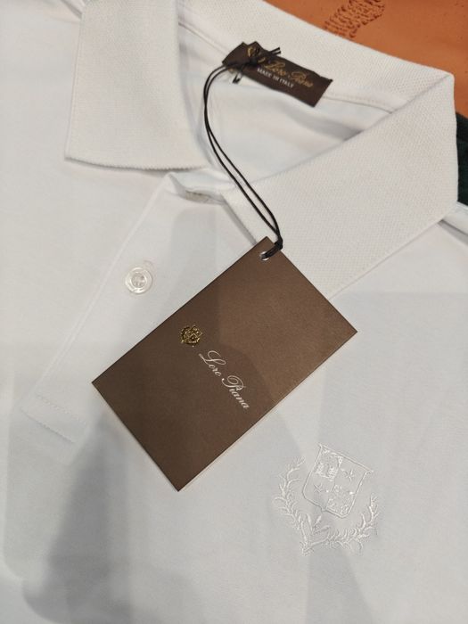 Koszulka Polo Loro Piana męska biała