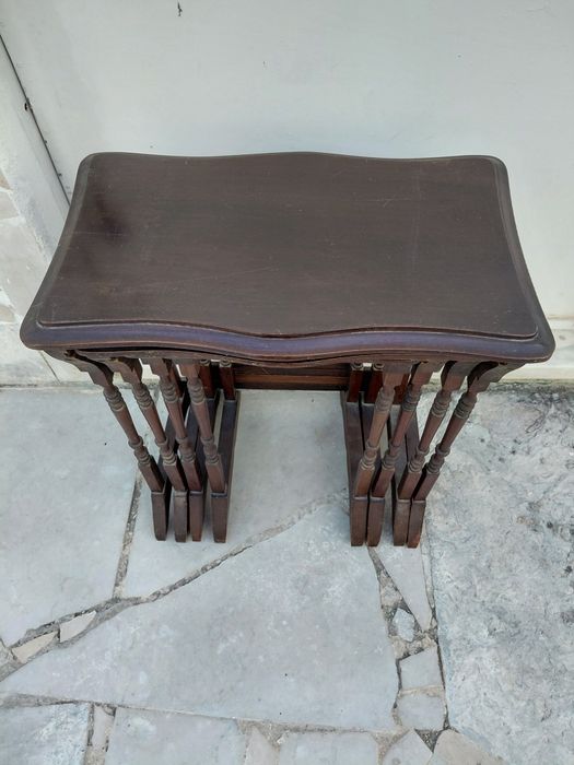 Mesa (4)Mãe  estilo Inglês em madeira maciça