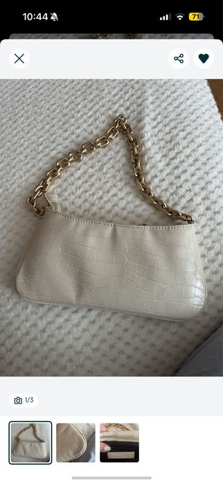 Бежева сумка zara