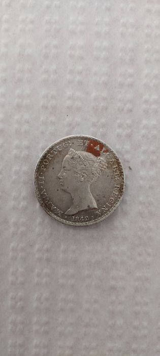 Moeda de PRATA. D. Maria II - 500 Reis 1842 Prata