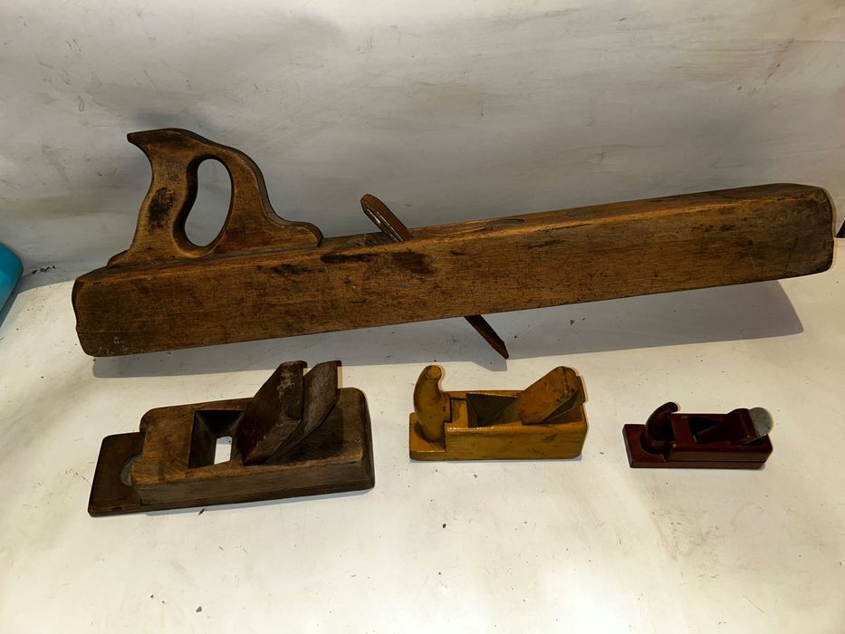 Zestaw starych HEBLI - 4 sztuki