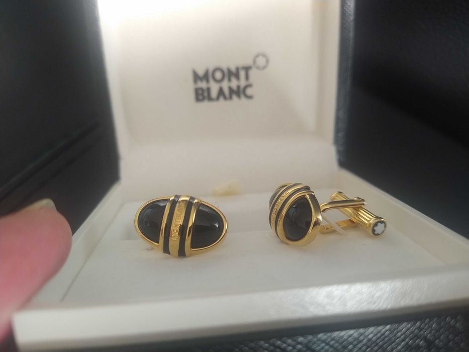 Botões de punho Montblanc Classic Meisterstuck. Com caixa