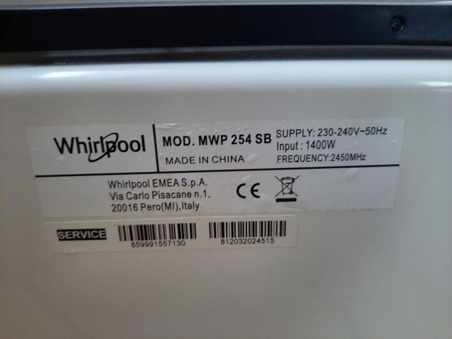 Mikrofalówka Whirlpool MWP254SB