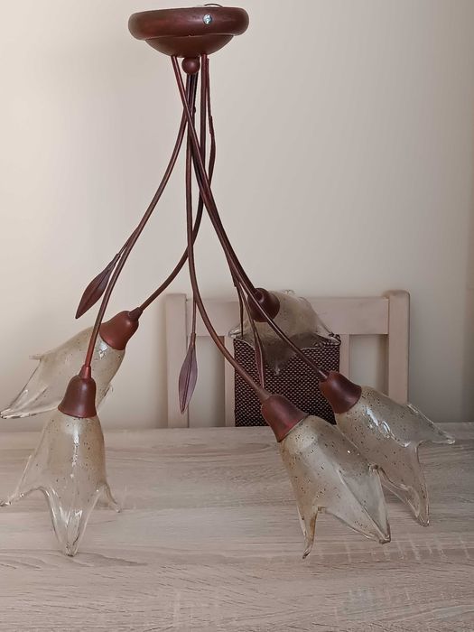 ŻYRANDOL sufitowy klasyczny kwiat