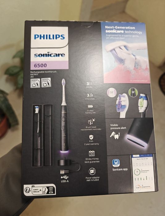 Escova de Dentes Sonicare Series 6500 (Bateria) - BLUETOOTH