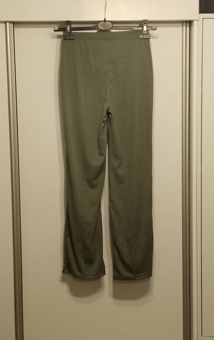 Zielone getry legginsy spodnie damskie rozm S