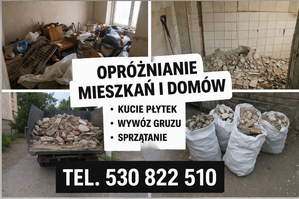 Kucie i wywóz gruzu Utylizacja Sprzatanie