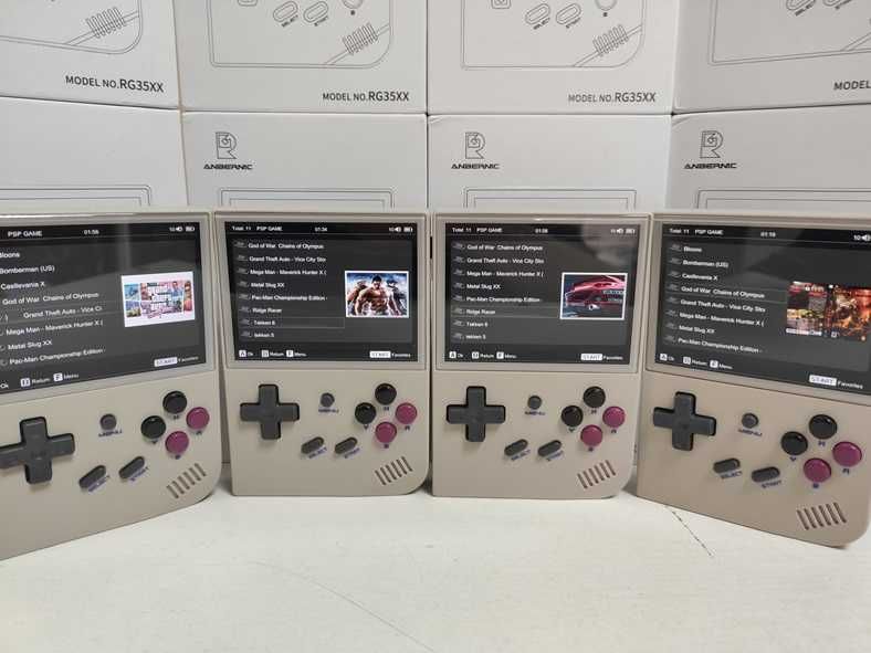 Игровая приставка ANBERNIC RG35XX GREY 2024 PlayStation PSP Денди Сега