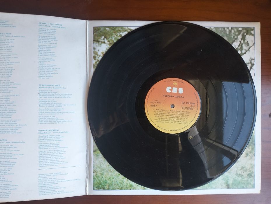 Antigo disco de vinil LP Roberto Carlos, 1981