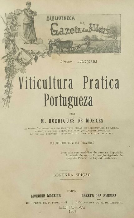 Viticultura Pratica Portugueza 1907 M. Rodrigues de Moraes